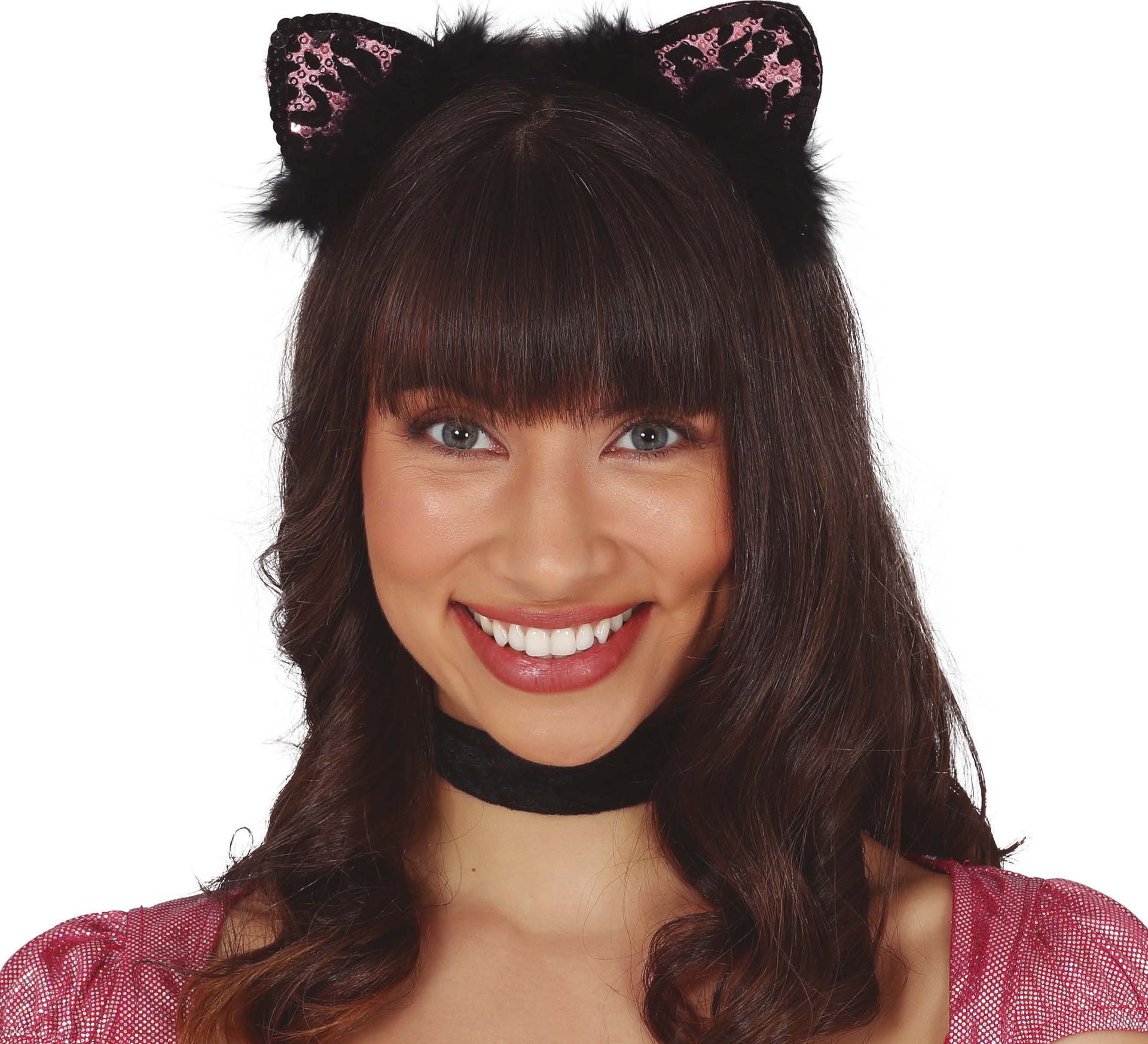 Roze Luipaard Oren Haarband