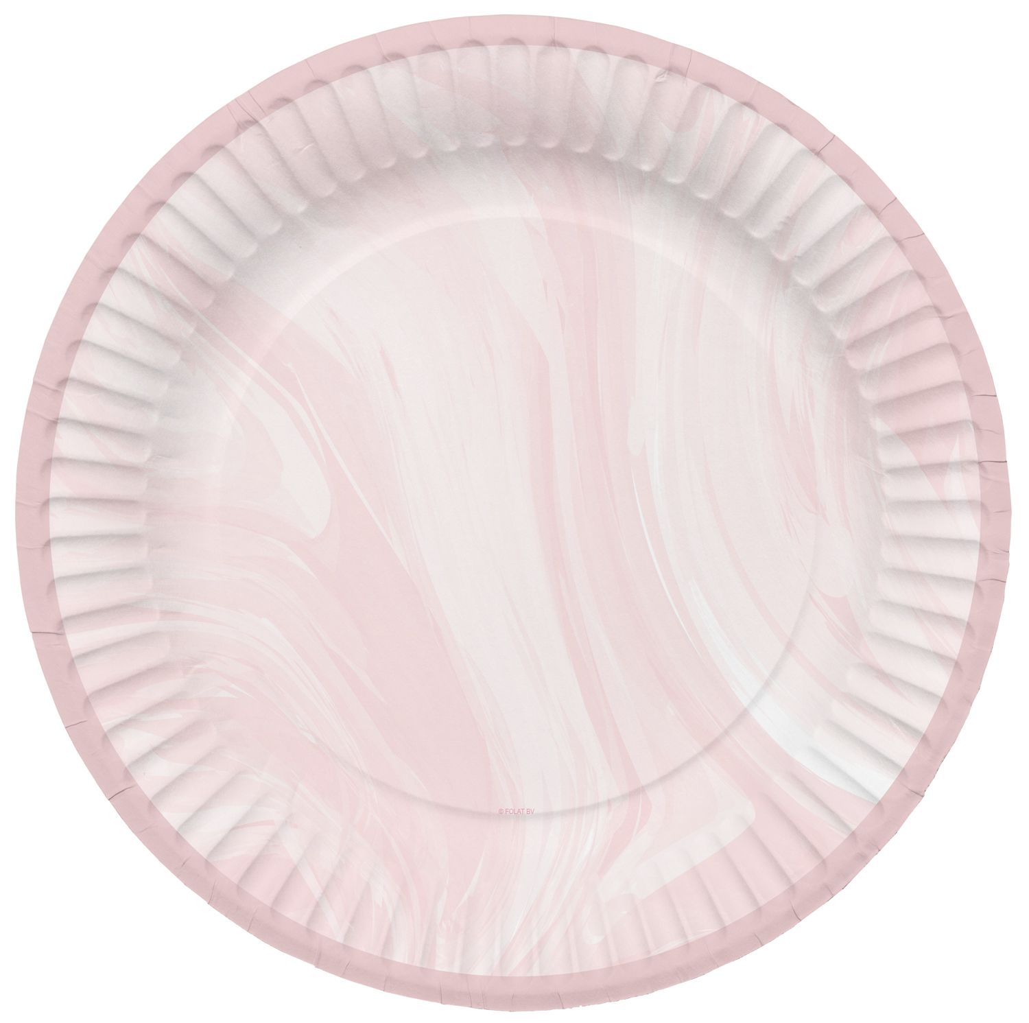 Roze Marmer Babyshower Bordjes 8 Stuks