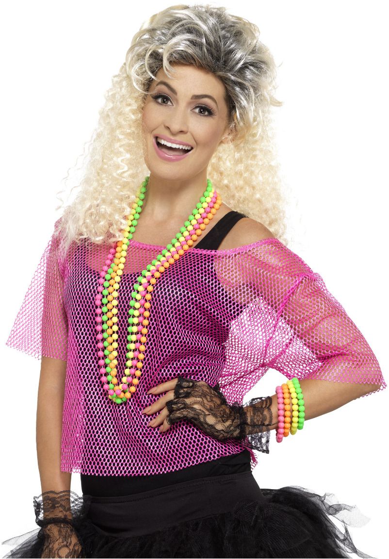 Roze Neon Visnet Topje