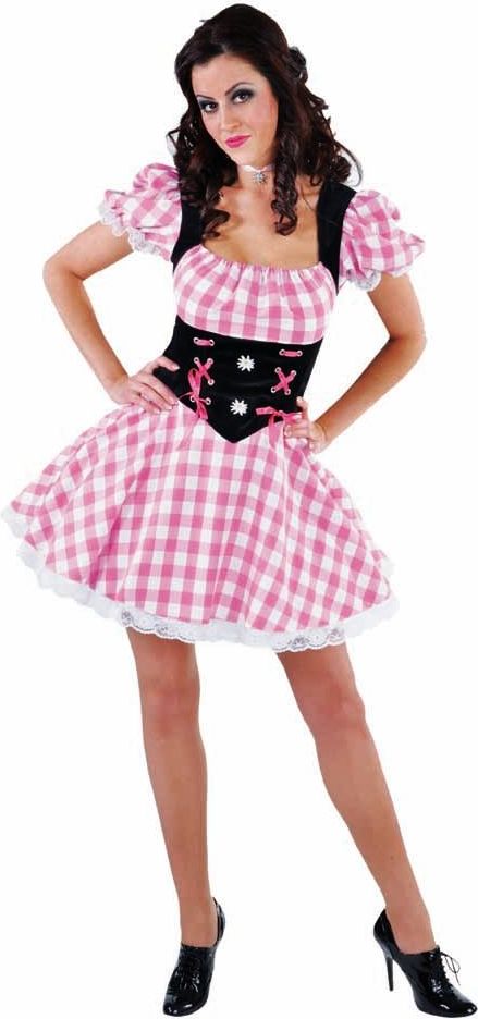Roze Oktoberfest Jurkje Dames