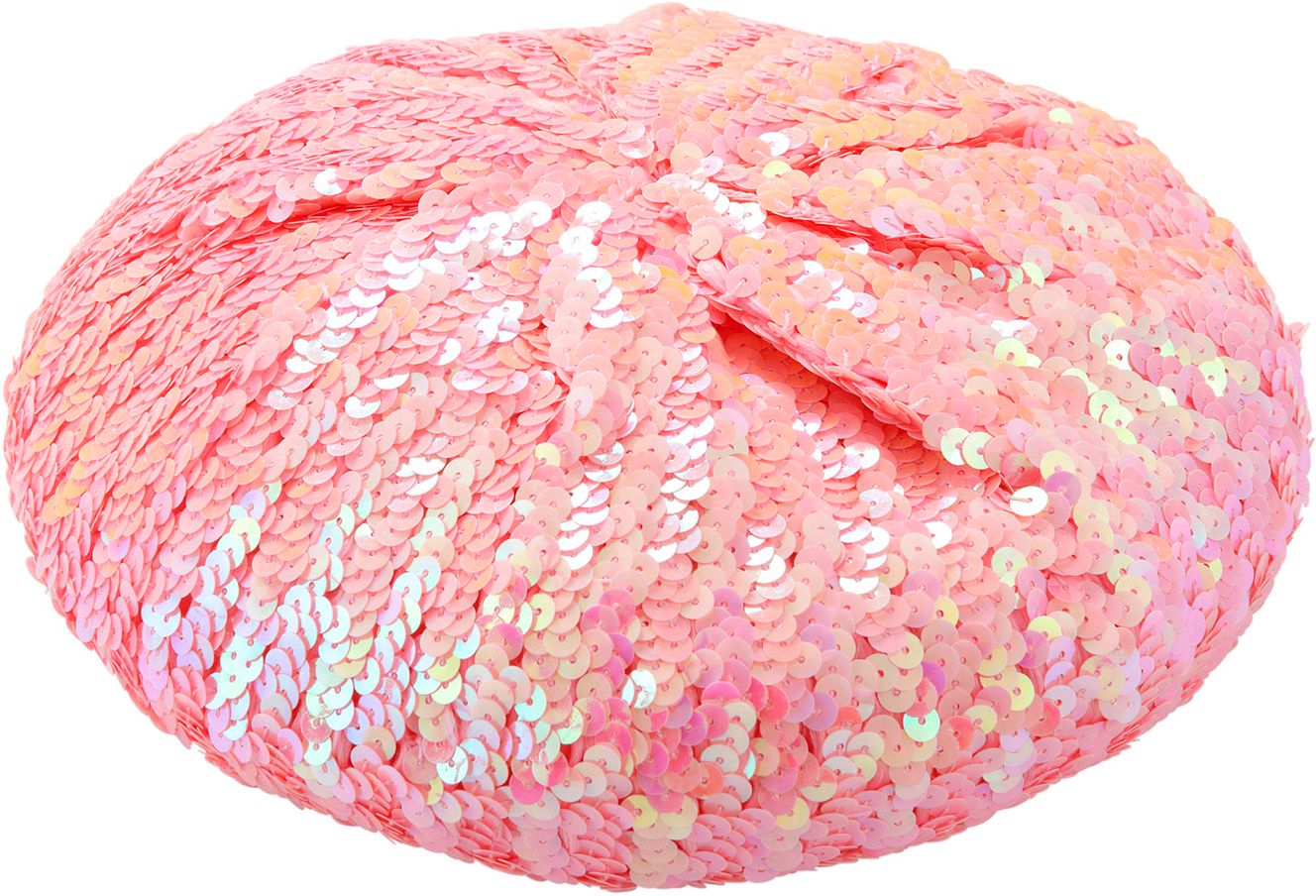 Roze Pailletten Basco Muts