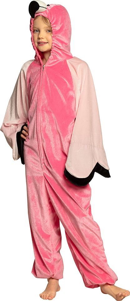Roze Pluche Flamingo Kostuum Kind