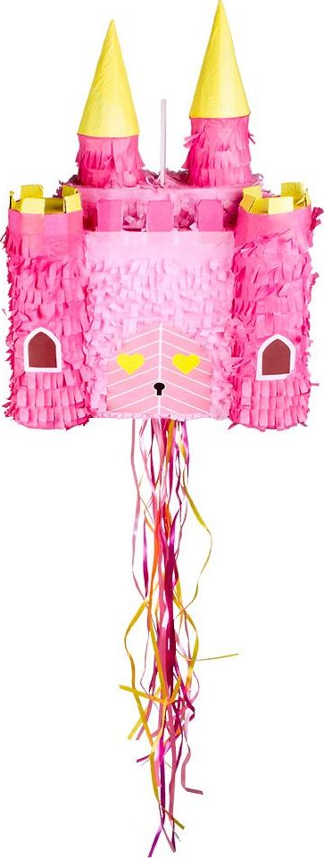 Roze Prinses Kasteel Trekpiñata