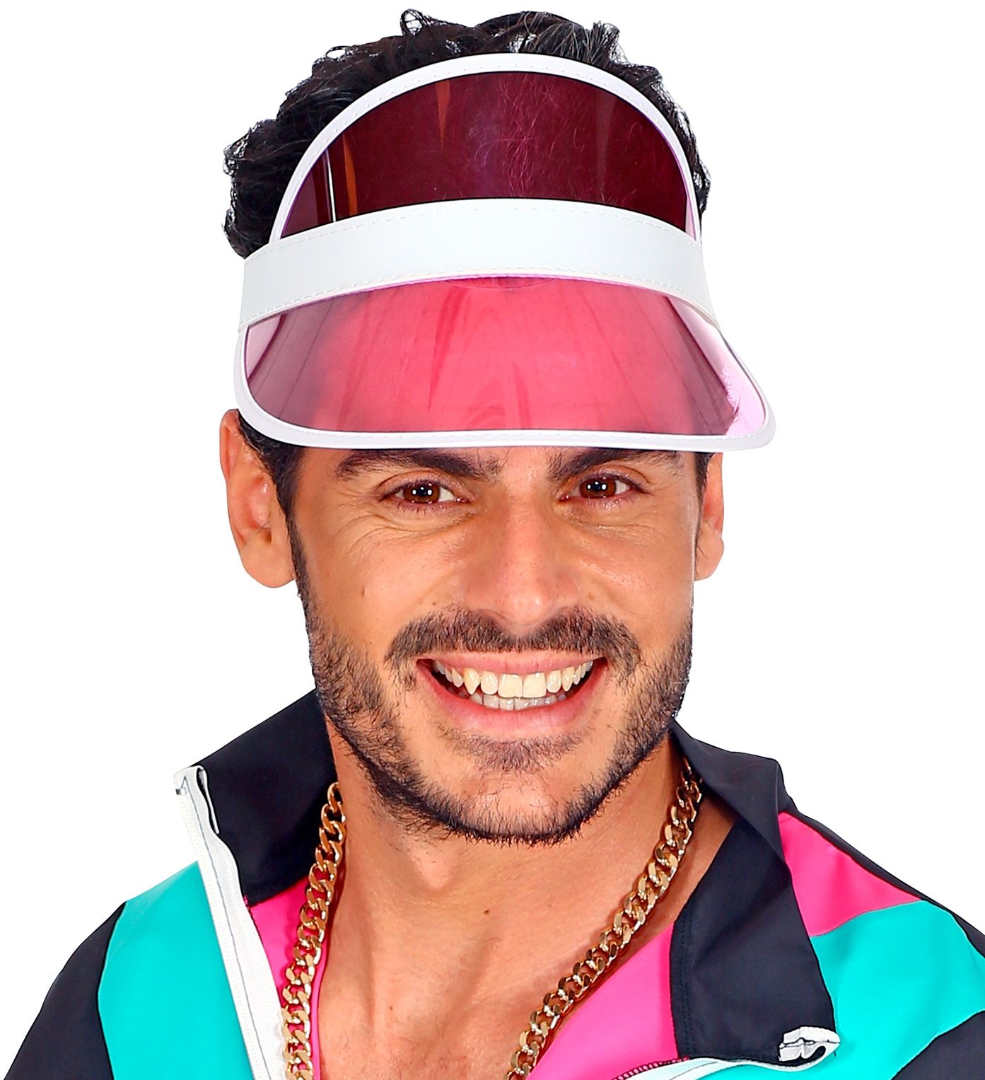 Roze Retro Zonneklep