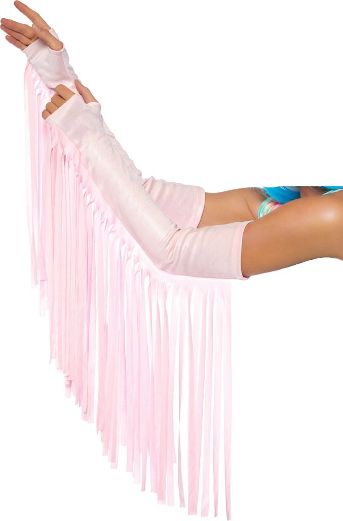 Roze Sliertjes Armwarmer