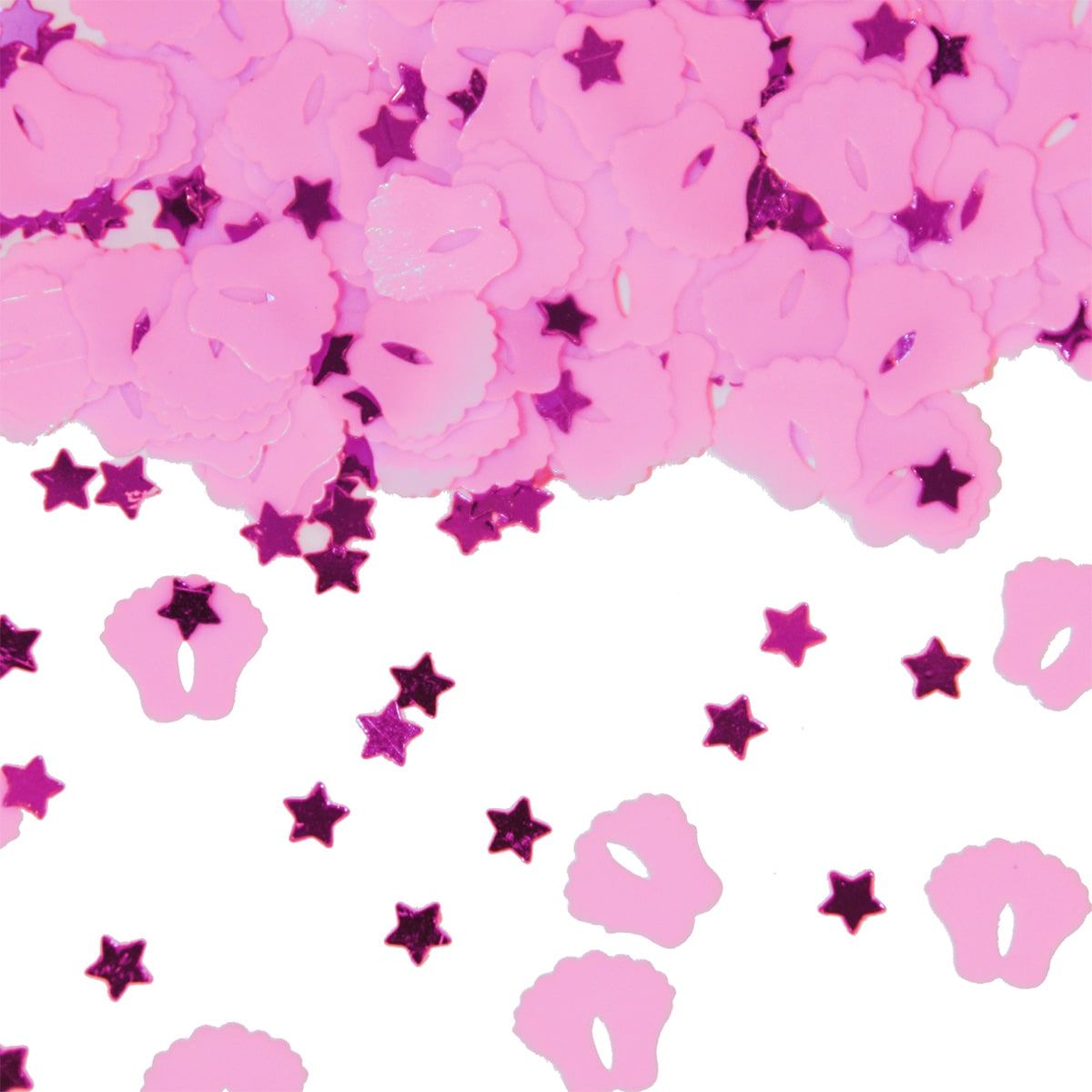 Roze tafelconfetti geboorte meisje