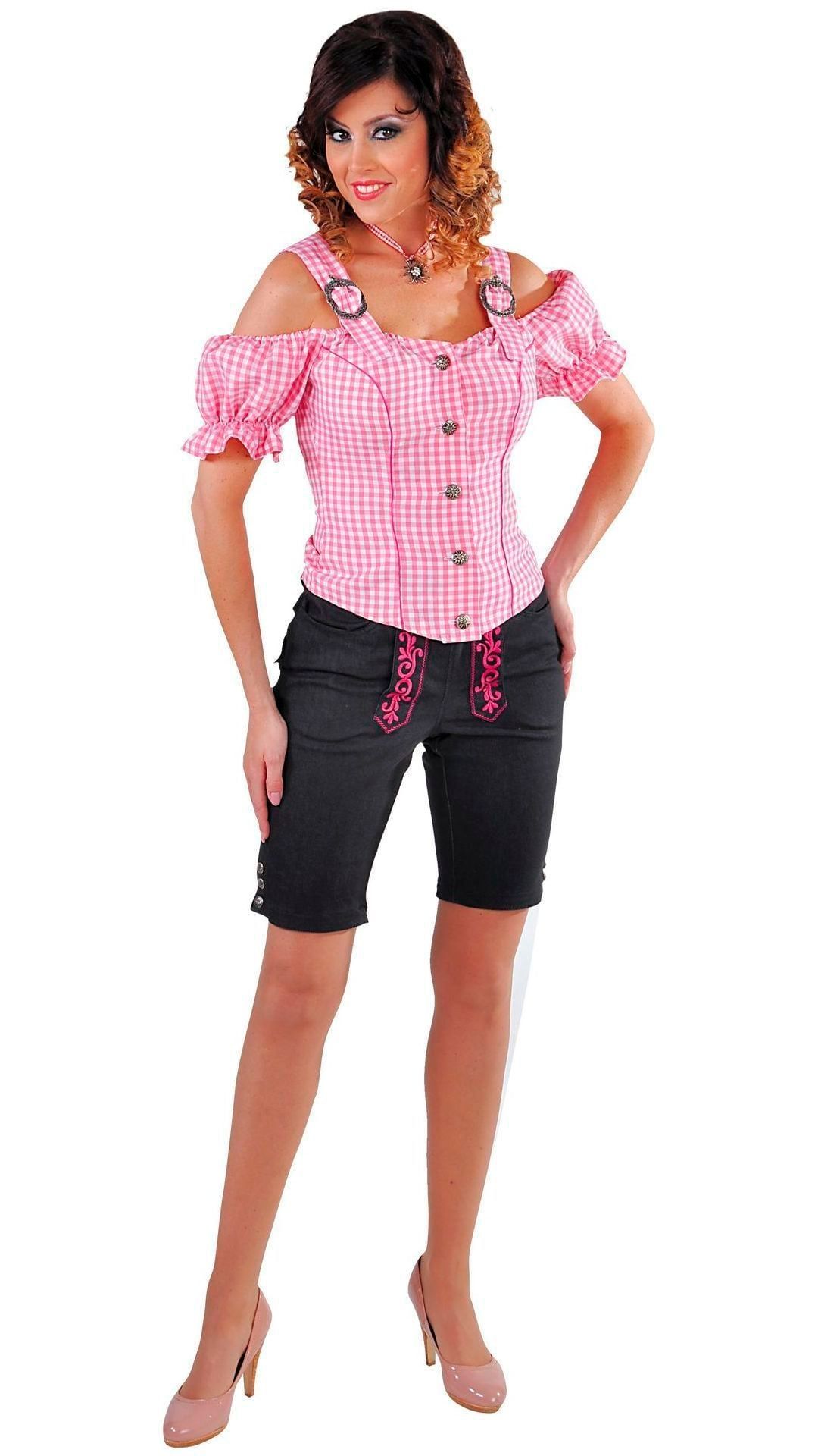 Roze Tiroler Blouse Dames