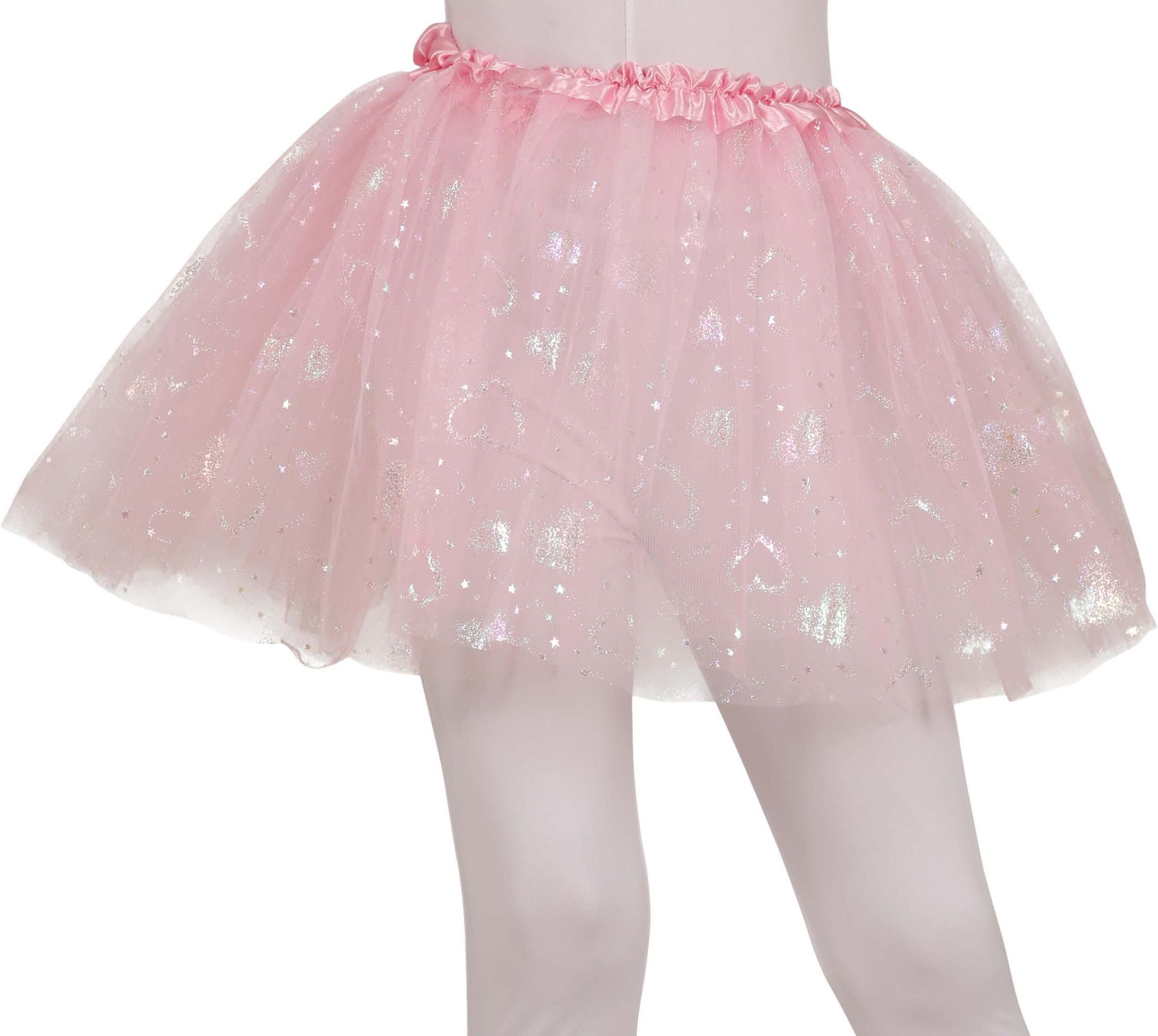 Roze Tutu met Hartjes 30cm Kinderen