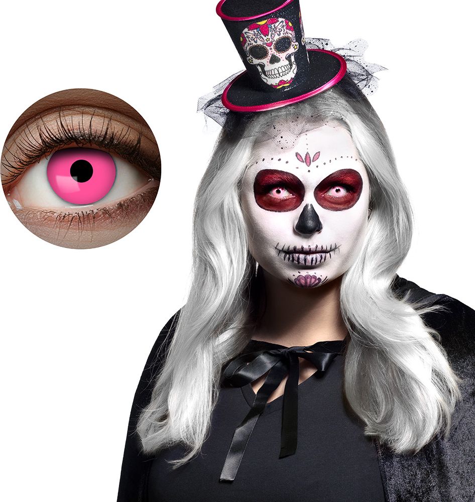 Roze Uv Flash Maandlenzen Halloween