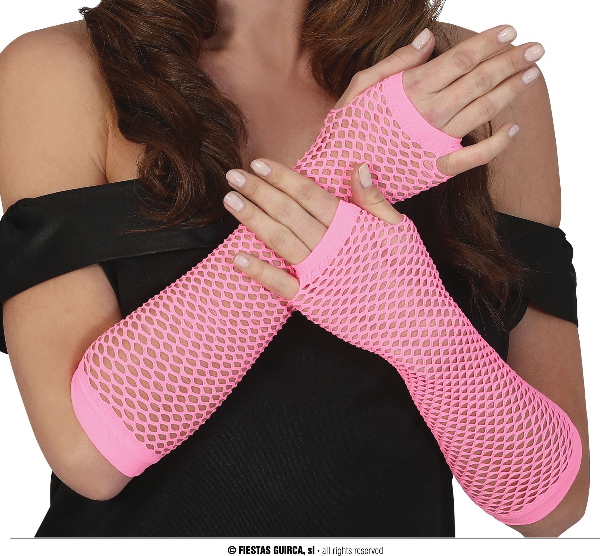 Roze Visnethandschoenen