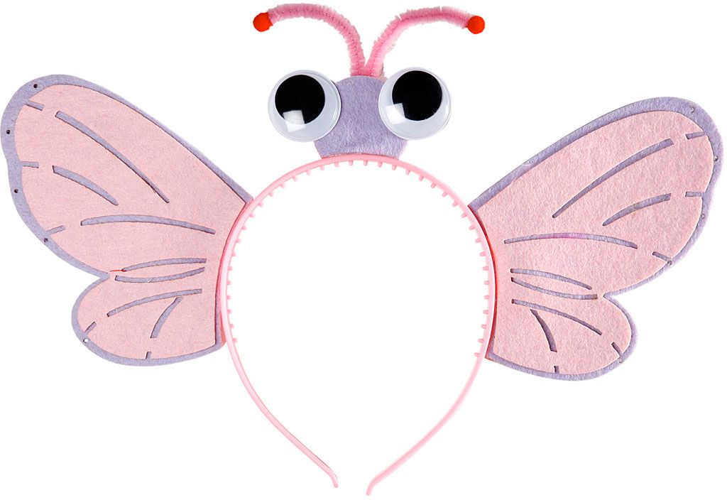 Roze Vlinder Hoofdband