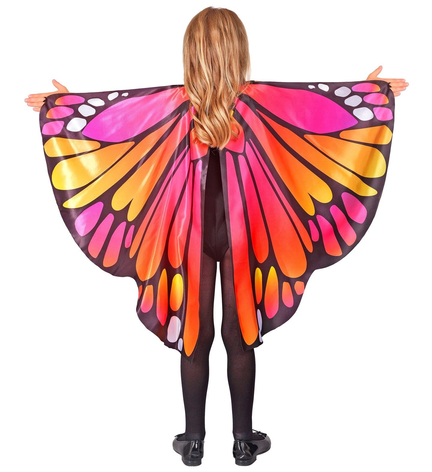 Roze Vlinder Vleugels Meisjes met Oogmasker 100x70 Cm