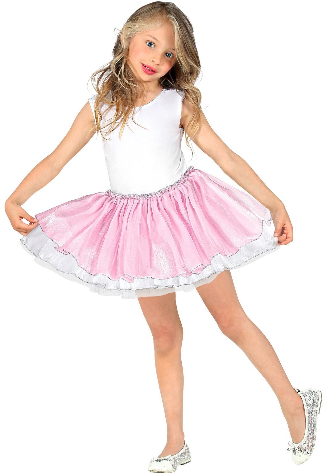 Roze Witte Tutu met Tule