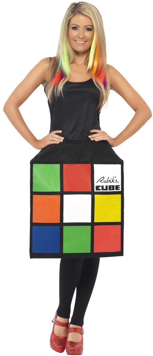 Rubik's Kubus Dames Kostuum