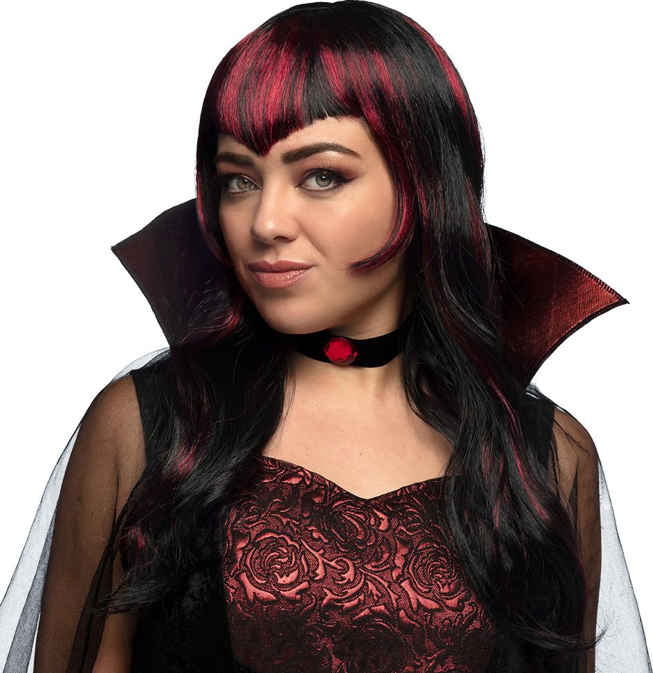 Ruby Vampier Rode Pruik Dames