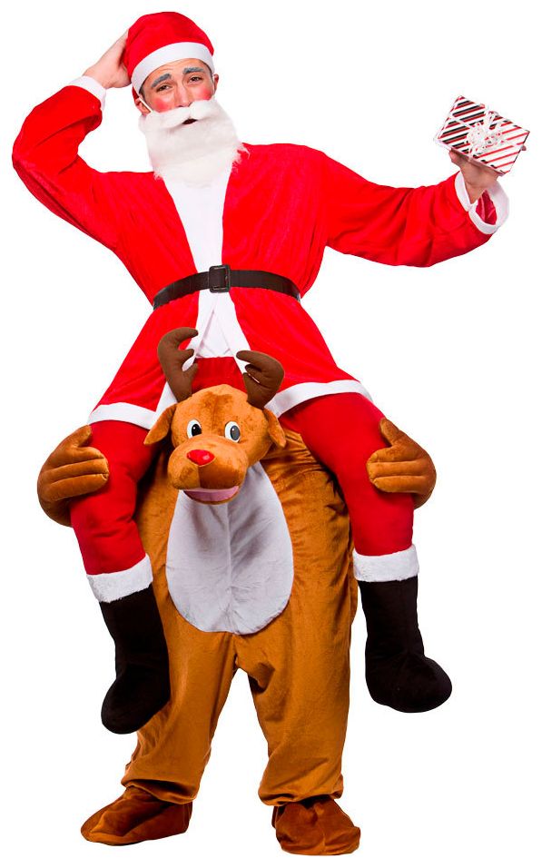 Rudolf het rendier carry me kostuum