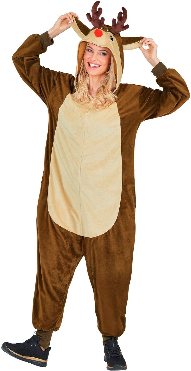 Rudolf Rendier Onesie Bruin Dames Heren