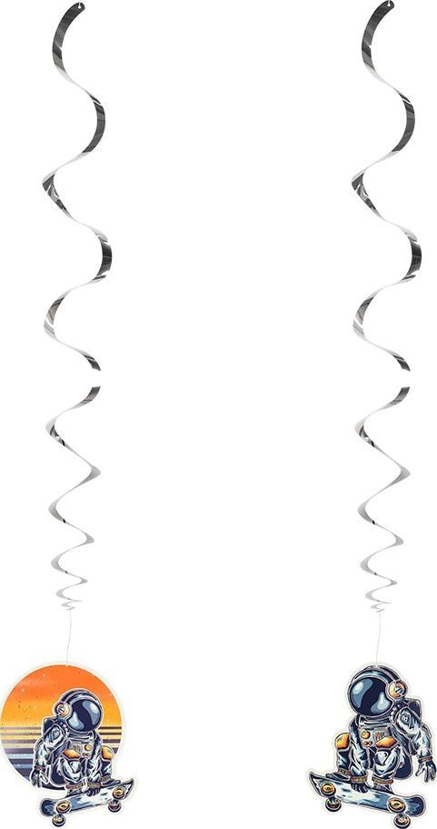 Ruimte Astronaut Decoratieswirls 2 Stuks