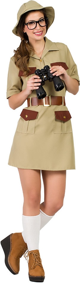 Safari Kostuum Dames met Hoed