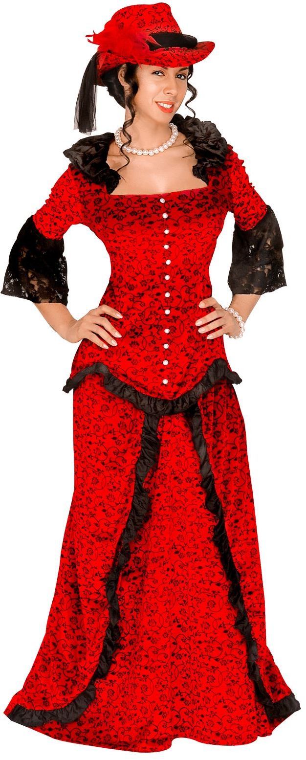 Saloon Dame Wilde Westen Kostuum