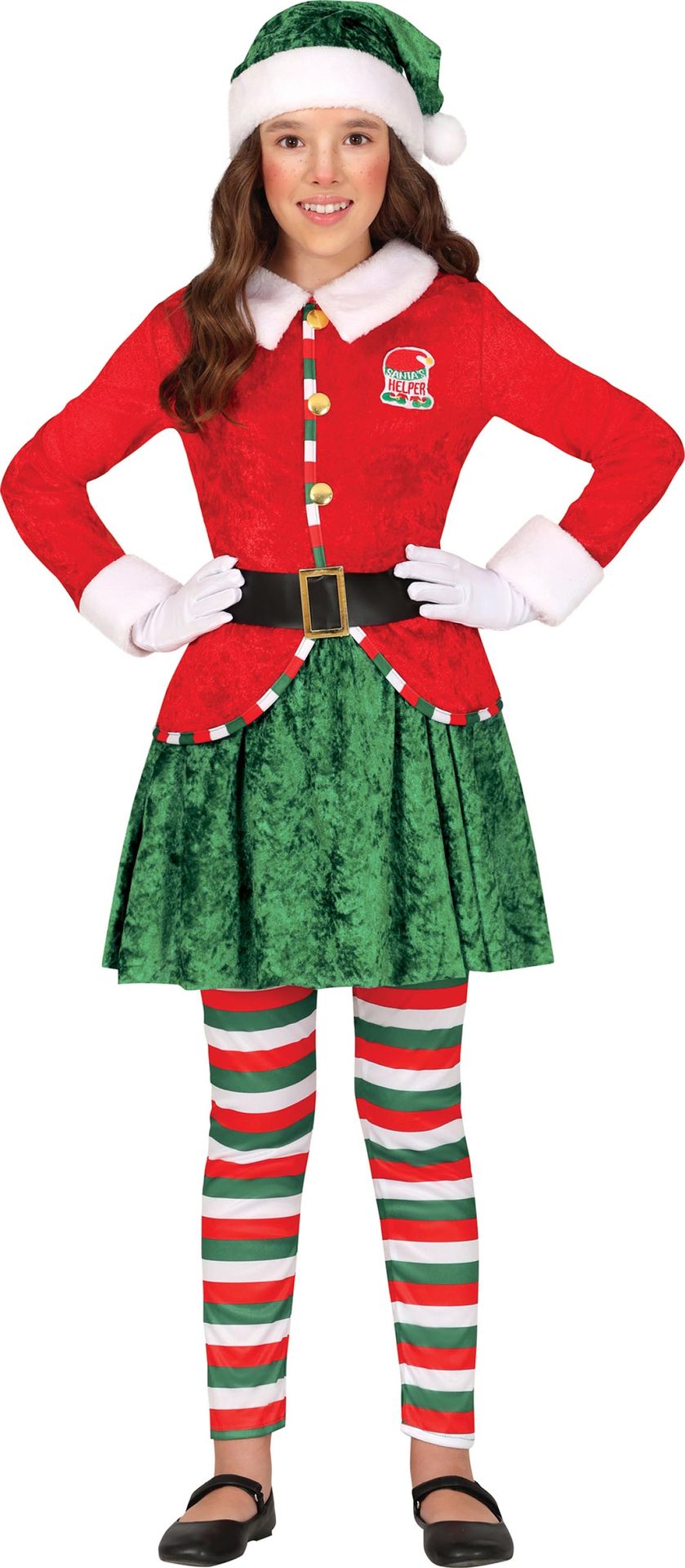 Santa Helper Kerstelf Jurkje Kind