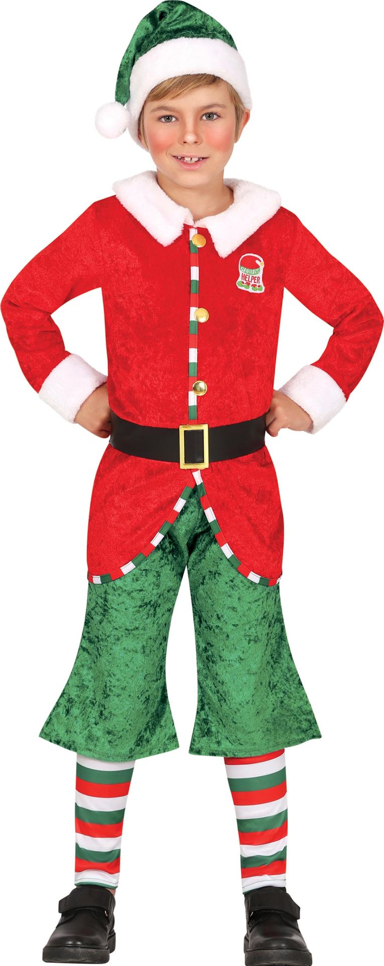 Santa Helper Kerstelf Kostuum Kind