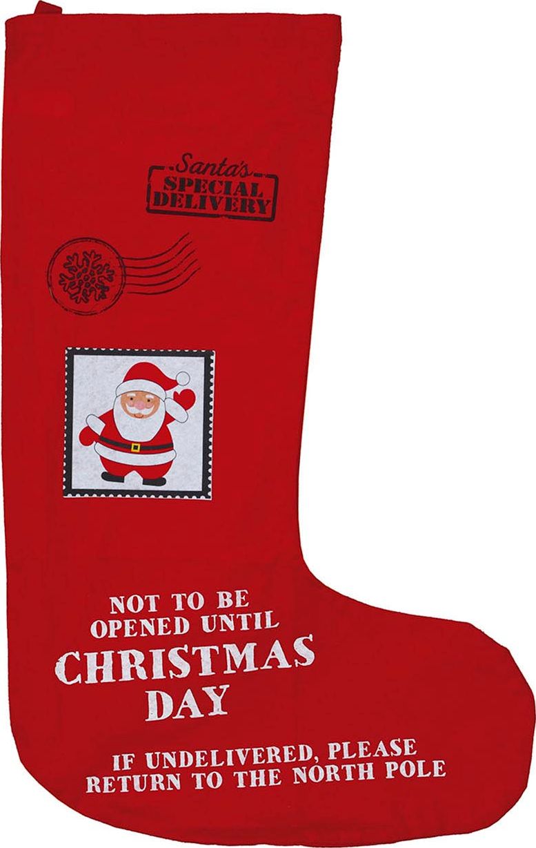 Santa Kerstman Cadeau Sok Groot Rood 110cm