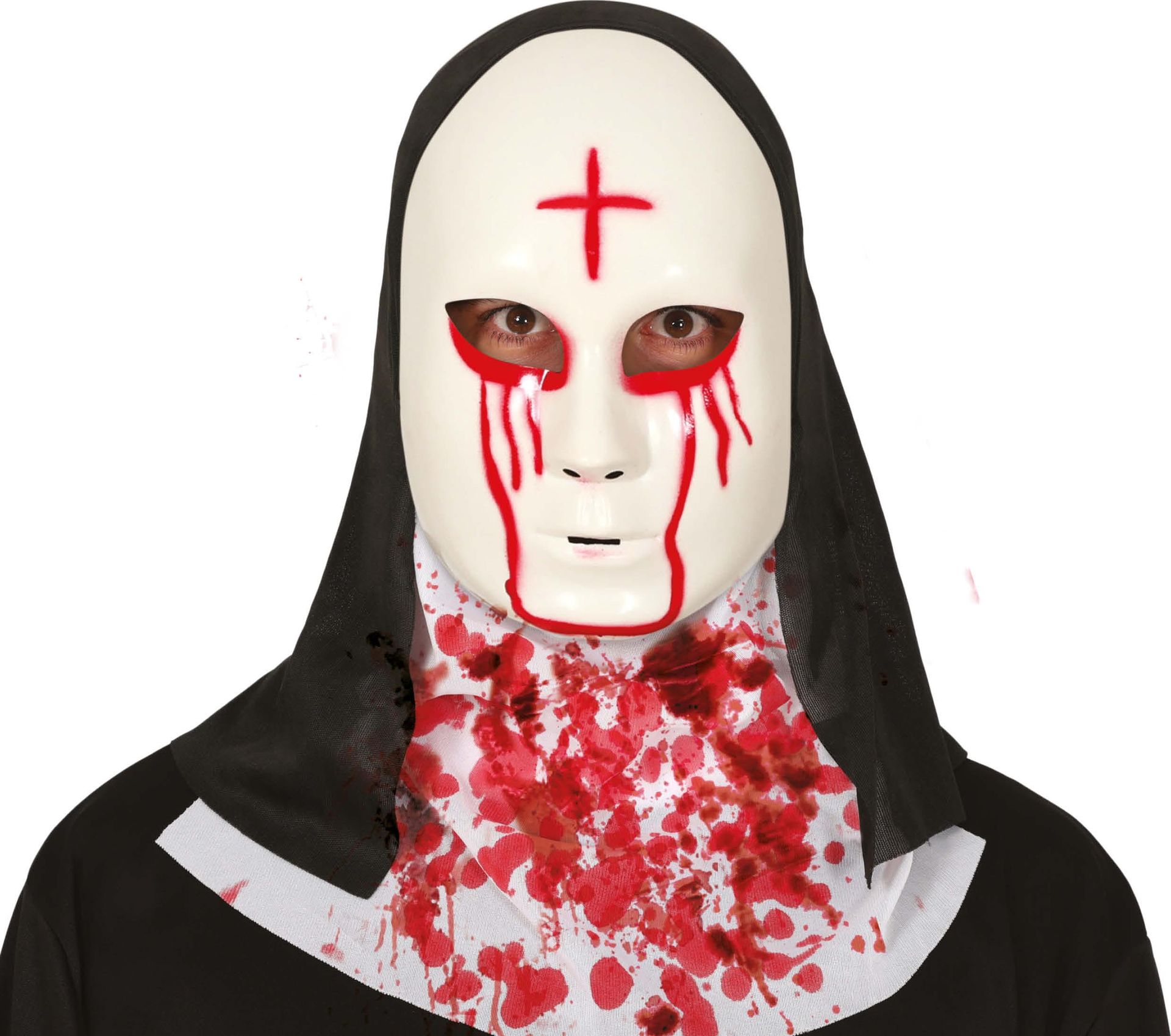 Satanische Nonmasker met Bloed