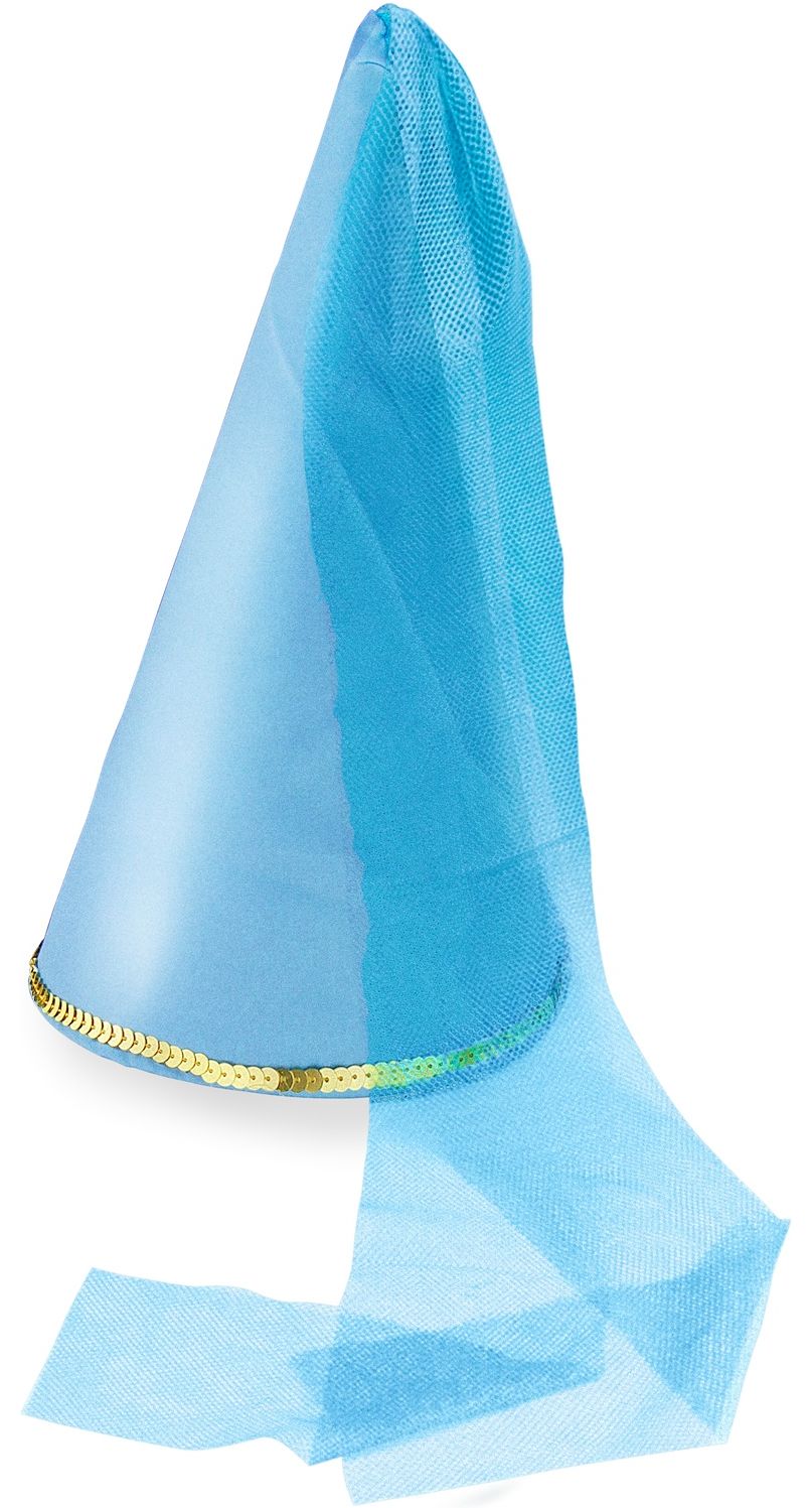 Satijnen Fee Hoed Blauw Kind