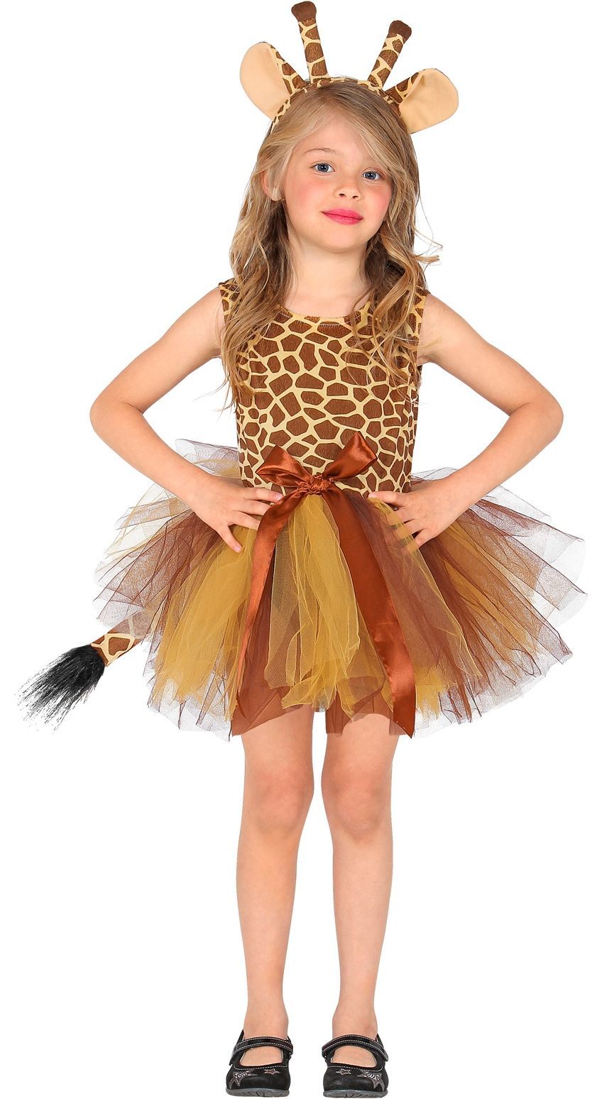 Schattig Giraffe Jurkje Carnaval Kind