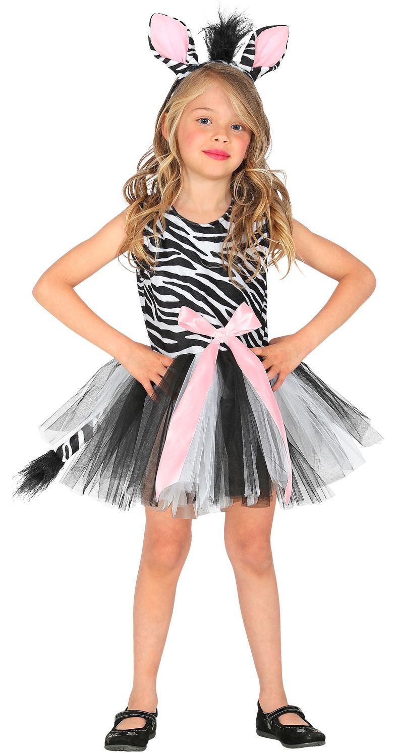 Schattig Zebra Jurkje Carnaval Kind