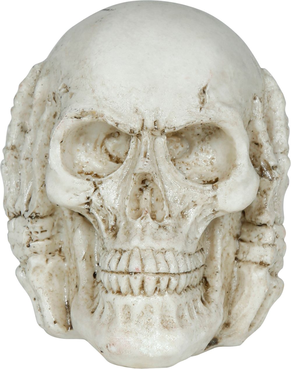 Schedel Beige Halloween Decoratie 6cm