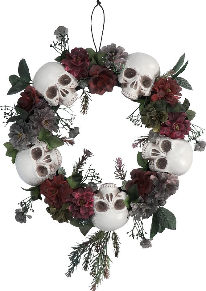 Schedel Bloemenkrans Dag Van De Doden