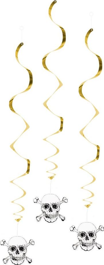 Schedels Piraten Thema Feest Decoratie Swirls