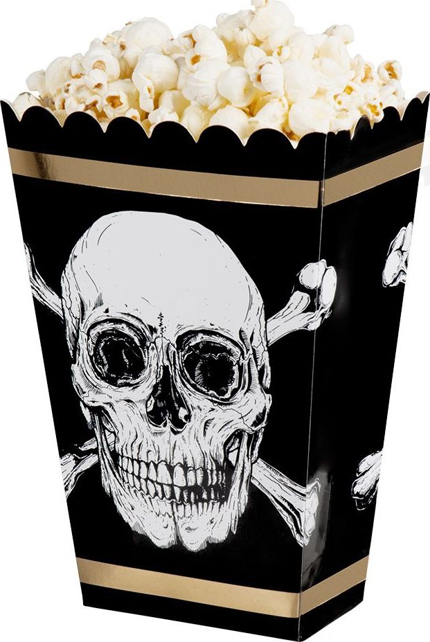 Schedels Piraten Thema Feest Popcorn Bakjes