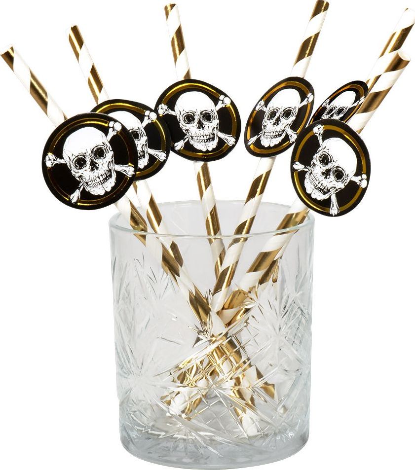 Schedels Piraten Thema Feest Rietjes