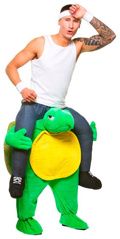 Schildpad carry me kostuum
