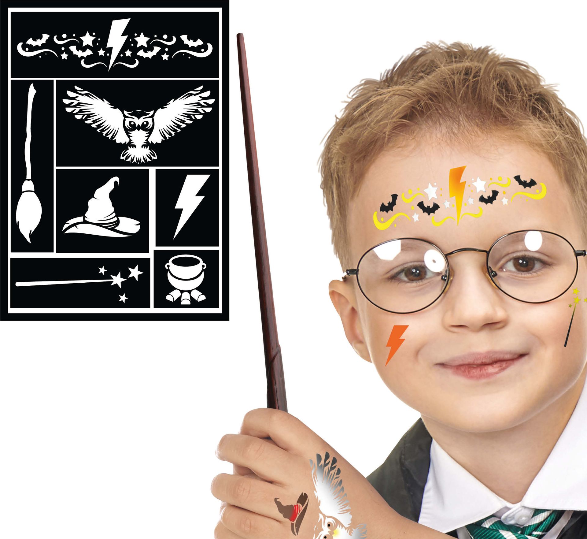 Schmink Sjablonen Kind Harry Potter