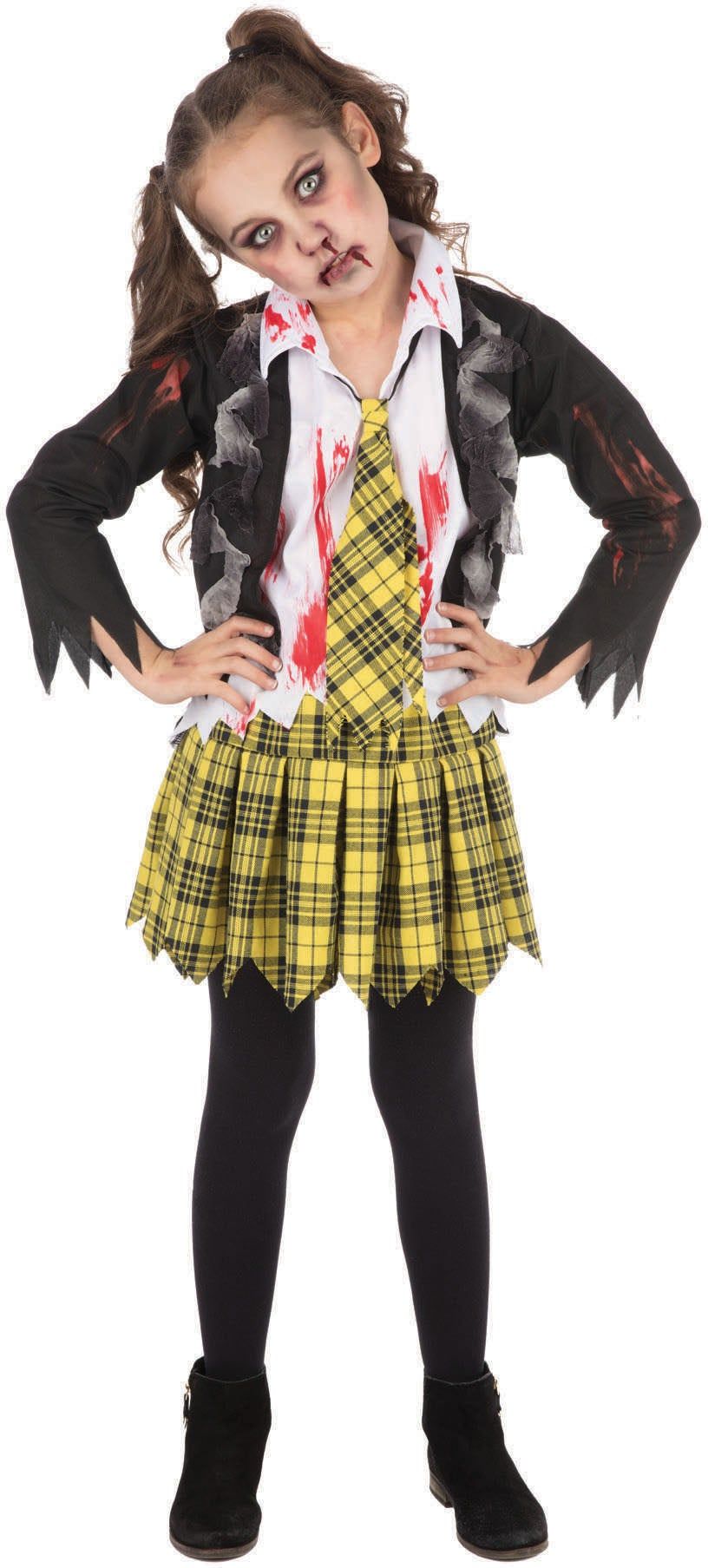 School Girl Zombie Kostuum Kind