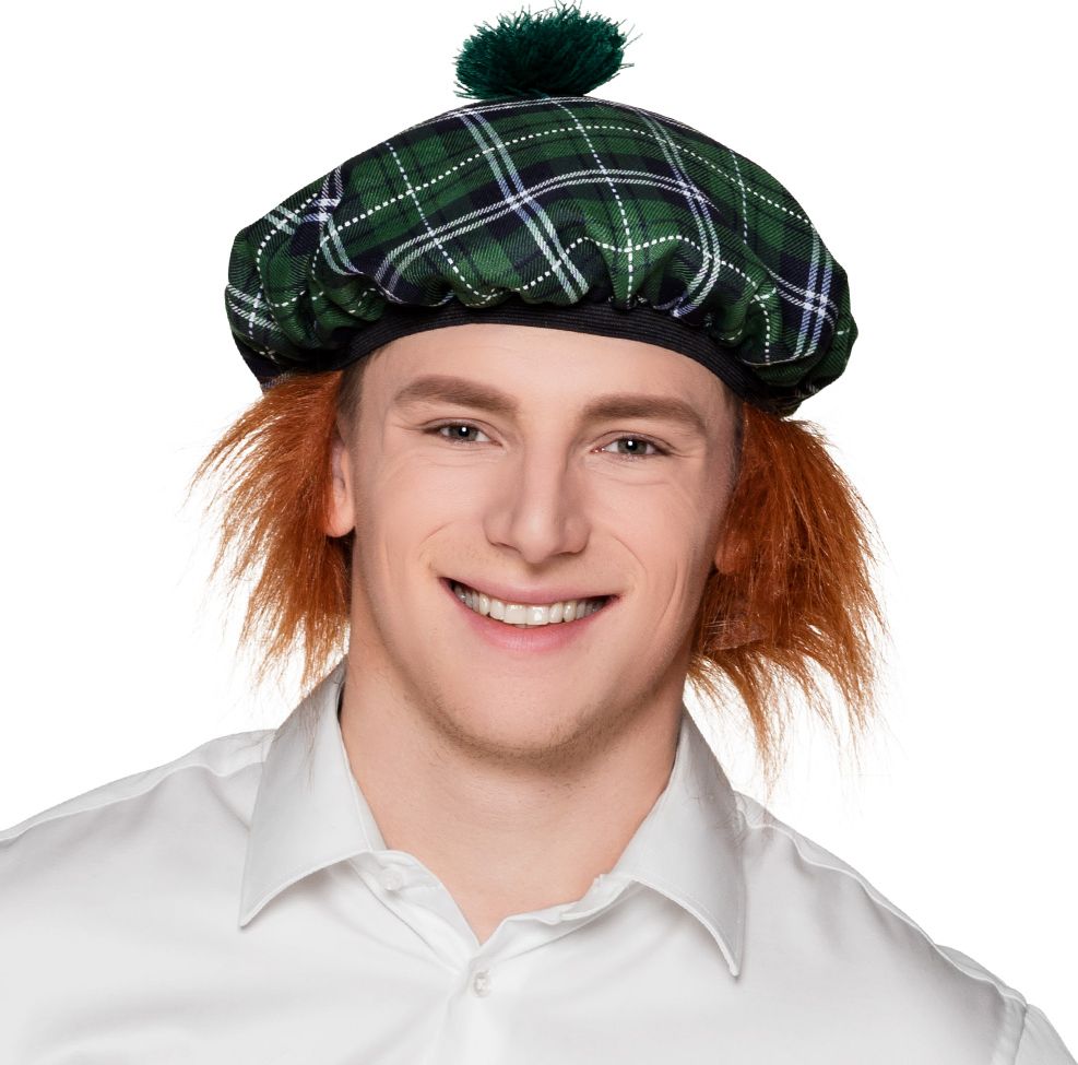 Schotse Gorene Baret met Haren