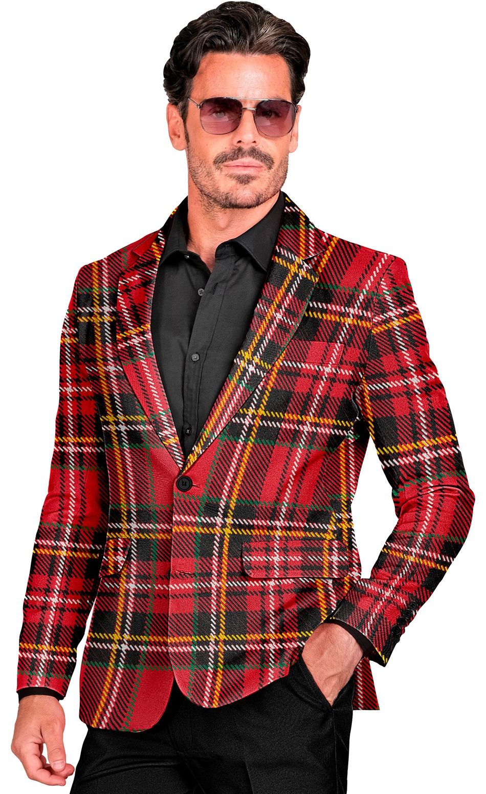 Schotse Tartan Colbert Heren Rood