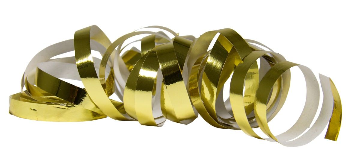 Serpentines Metallic Goud 2 Stuks