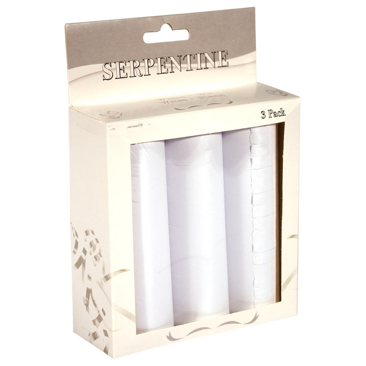 Serpentines Wit 3 Stuks