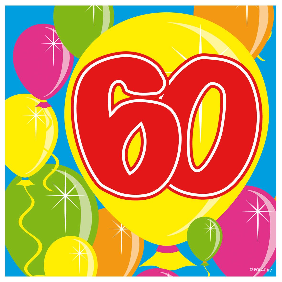 Servetten Feest 60 Jaar