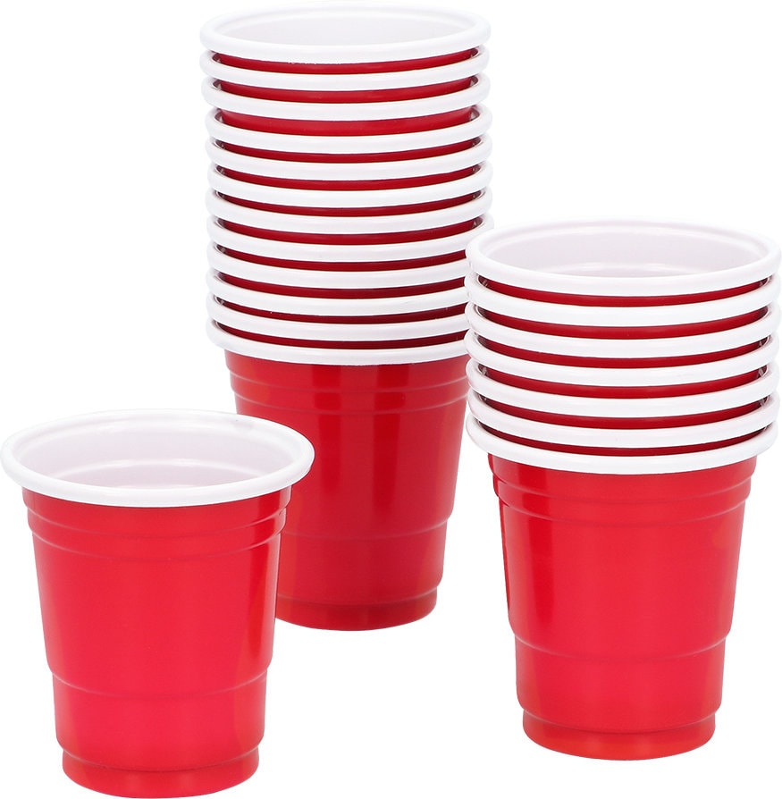 Set 20 shotglaasjes Rood Carnaval