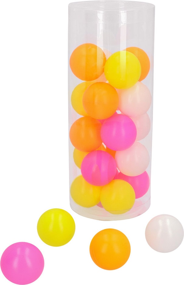 Set 24 Beerpong ballen Gekleurd Drankspel