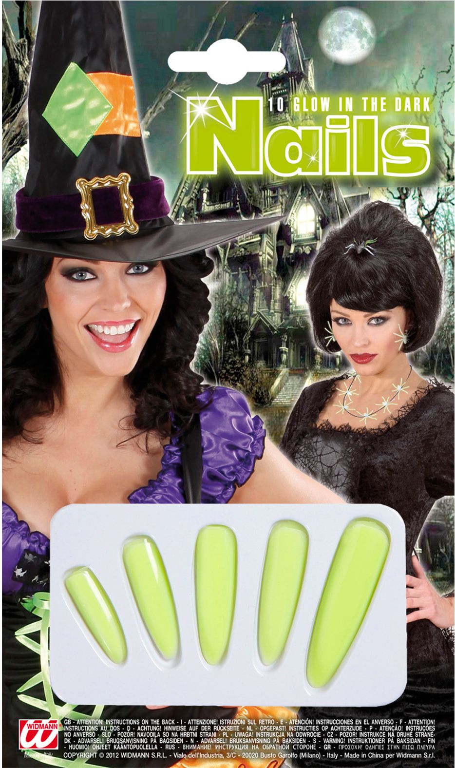 Set Van 10 Glow In The Dark Nagels