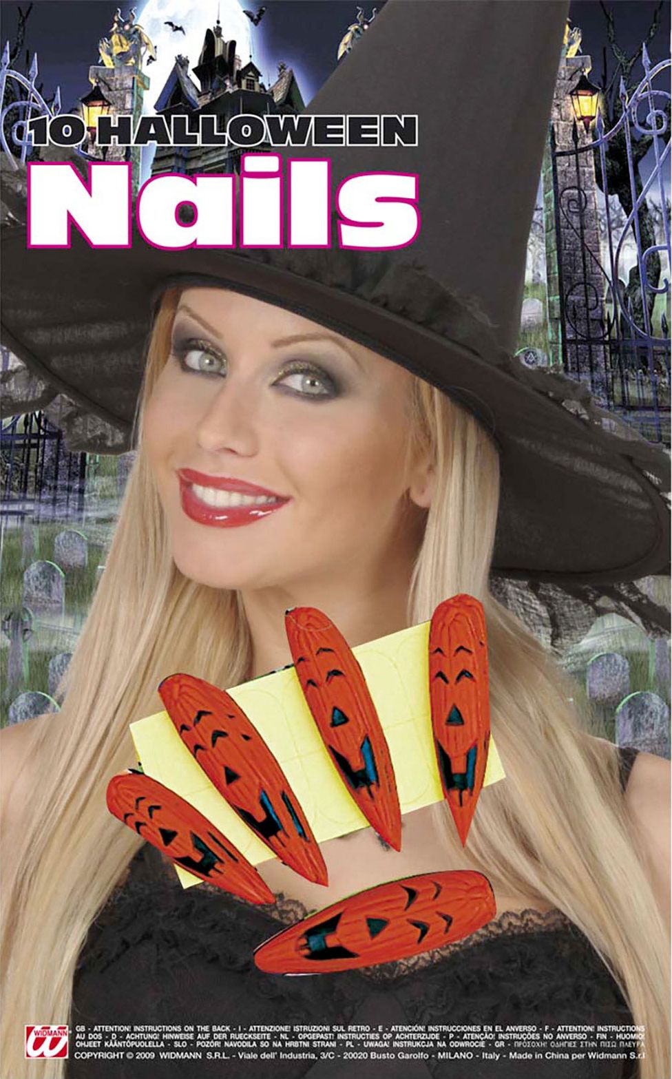 Set Van 10 Pompoen Nagels