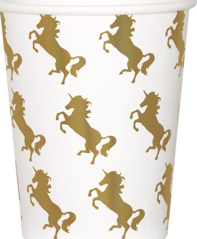 Set Van 10 Unicorn Papieren Bekertjes