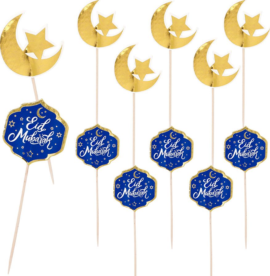 Set Van 12 Cocktailprikkers 'Eid Mubarak'